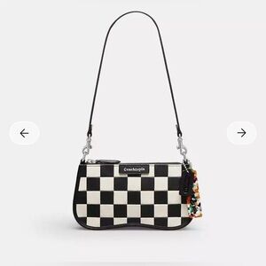 Coachtopia Alter Ego Small Wavy Shoulder Bag In Checkerboard Upcrafted Leather